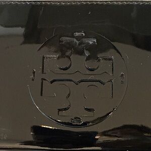 Tory Burch Continental Wallet Black Patent Leather